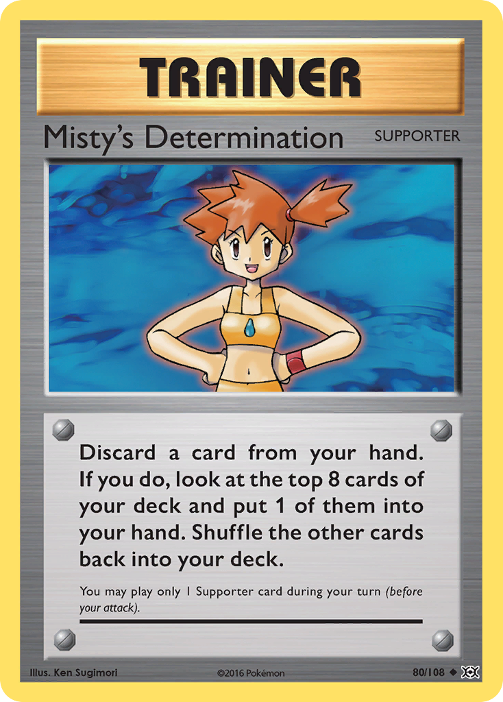 Misty's Determination card