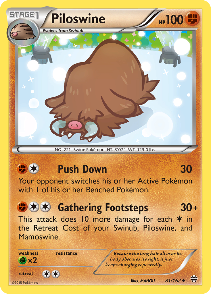 Piloswine card